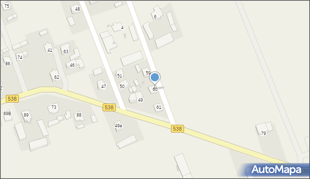 Grodziczno, Grodziczno, 60, mapa Grodziczno