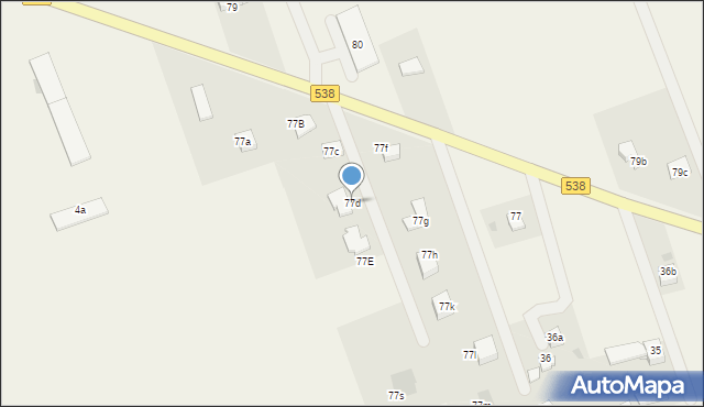 Grodziczno, Grodziczno, 77d, mapa Grodziczno