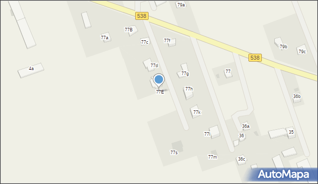 Grodziczno, Grodziczno, 77E, mapa Grodziczno