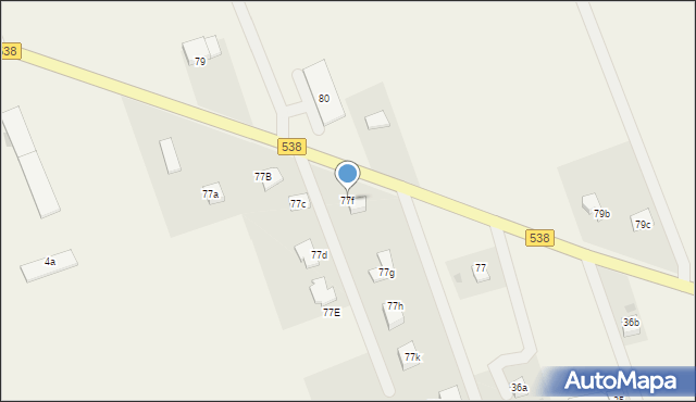 Grodziczno, Grodziczno, 77f, mapa Grodziczno