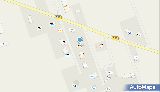 Grodziczno, Grodziczno, 77g, mapa Grodziczno