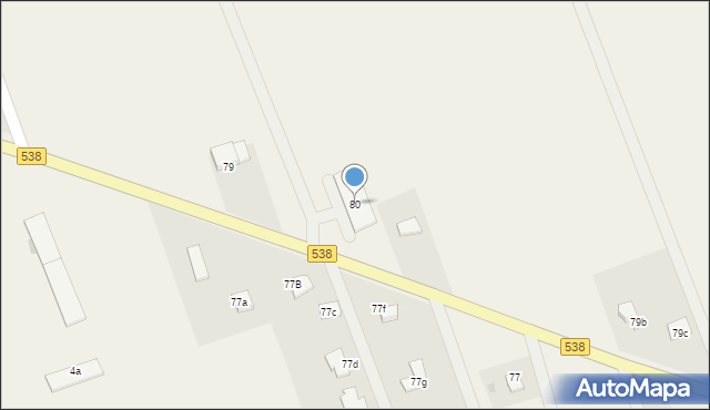 Grodziczno, Grodziczno, 80, mapa Grodziczno