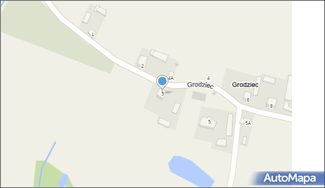 Grodziec, Grodziec, 3, mapa Grodziec