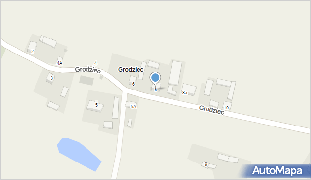 Grodziec, Grodziec, 8, mapa Grodziec