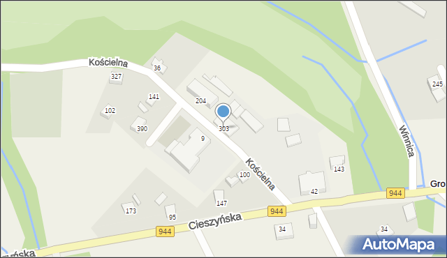 Grodziec, Grodziec, 303, mapa Grodziec