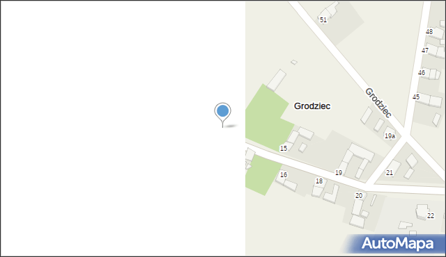 Grodziec, Grodziec, 13, mapa Grodziec