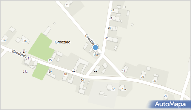 Grodziec, Grodziec, 19a, mapa Grodziec