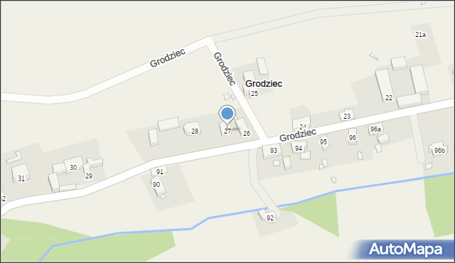 Grodziec, Grodziec, 27, mapa Grodziec