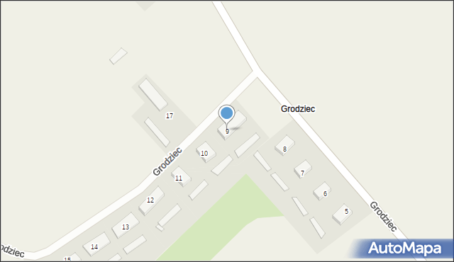 Grodziec, Grodziec, 9, mapa Grodziec