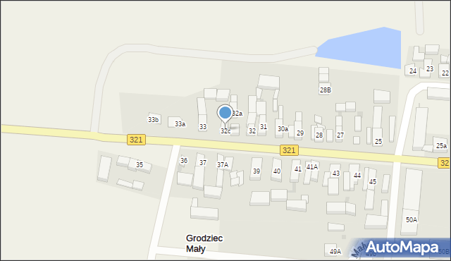 Grodziec Mały, Grodziec Mały, 32c, mapa Grodziec Mały