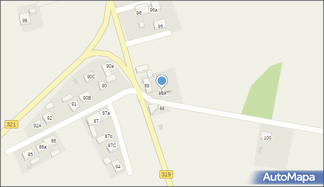 Grodziec Mały, Grodziec Mały, 89A, mapa Grodziec Mały