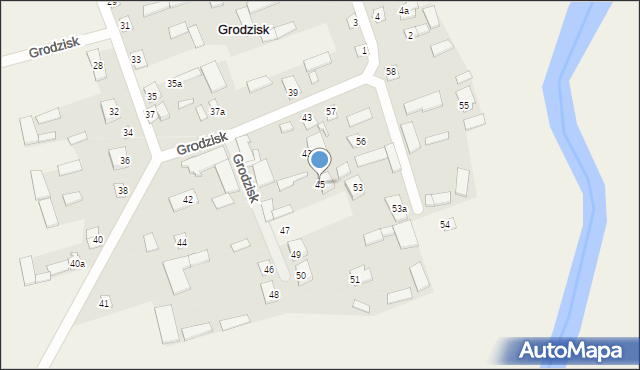 Grodzisk, Grodzisk, 45, mapa Grodzisk