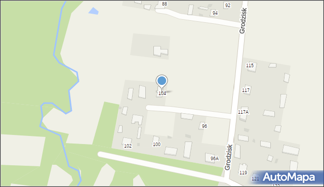 Grodzisk, Grodzisk, 104, mapa Grodzisk