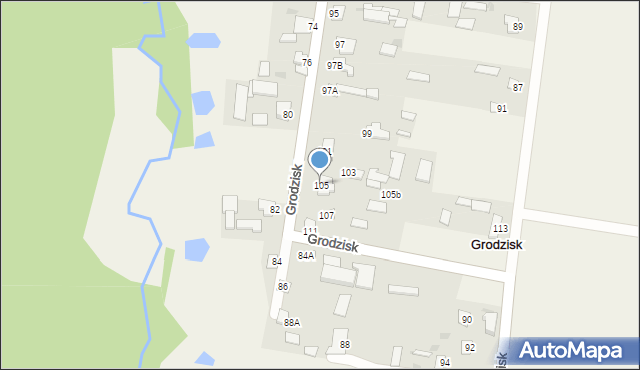 Grodzisk, Grodzisk, 105, mapa Grodzisk