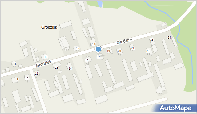 Grodzisk, Grodzisk, 17, mapa Grodzisk