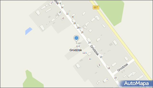 Grodzisk, Grodzisk, 11/3, mapa Grodzisk