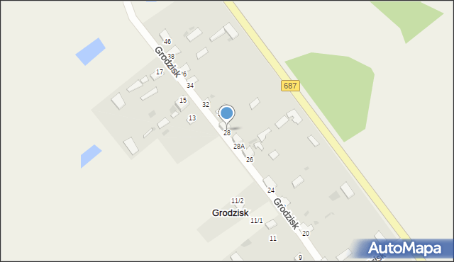 Grodzisk, Grodzisk, 28, mapa Grodzisk