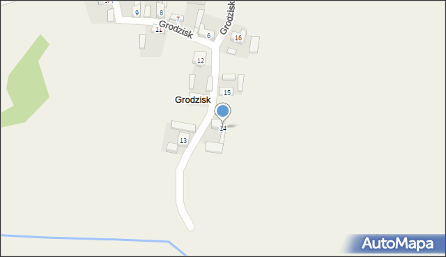 Grodzisk, Grodzisk, 14, mapa Grodzisk