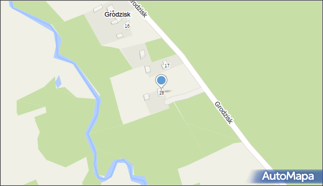 Grodzisk, Grodzisk, 18, mapa Grodzisk