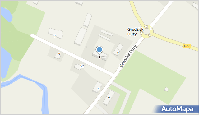 Grodzisk Duży, Grodzisk Duży, 8, mapa Grodzisk Duży