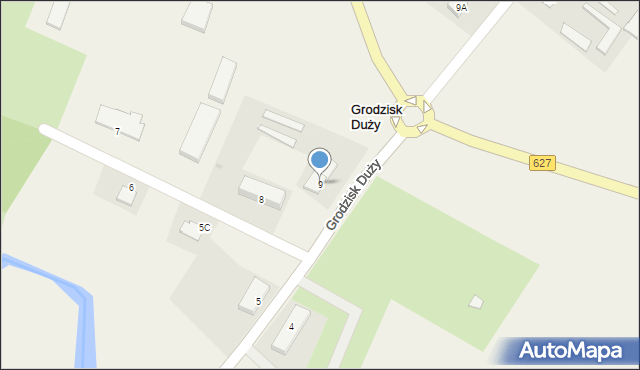 Grodzisk Duży, Grodzisk Duży, 9, mapa Grodzisk Duży