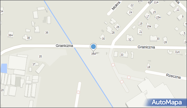 Grodzisk Mazowiecki, Graniczna, 35A, mapa Grodzisk Mazowiecki