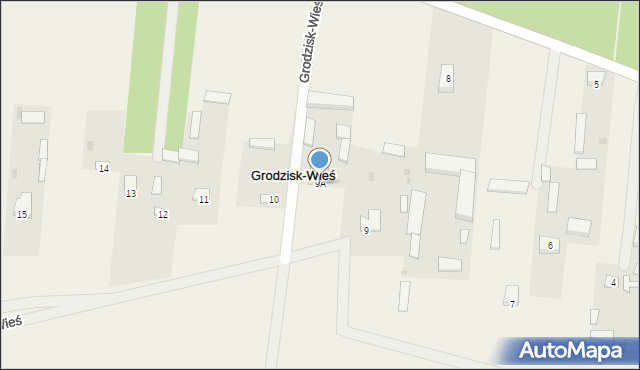 Grodzisk-Wieś, Grodzisk-Wieś, 9A, mapa Grodzisk-Wieś