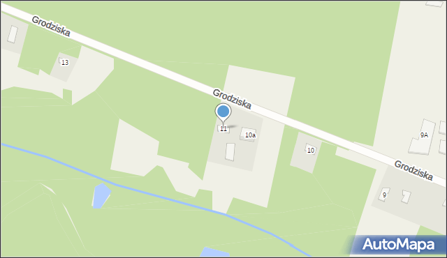 Grodziska, Grodziska, 11, mapa Grodziska