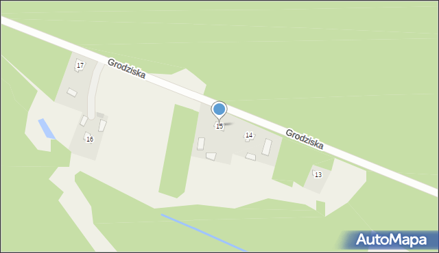 Grodziska, Grodziska, 15, mapa Grodziska