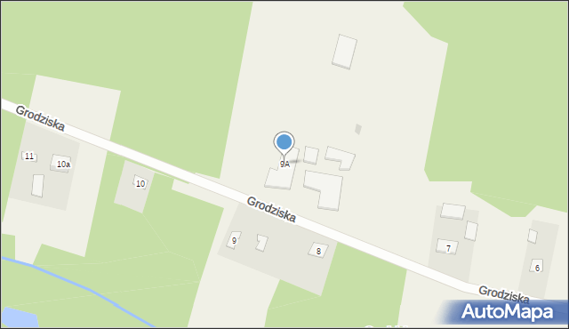 Grodziska, Grodziska, 9A, mapa Grodziska