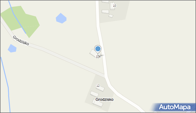 Grodzisko, Grodzisko, 12a, mapa Grodzisko