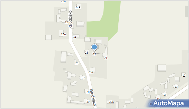 Grodzisko, Grodzisko, 22, mapa Grodzisko