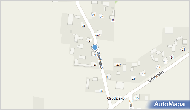 Grodzisko, Grodzisko, 28, mapa Grodzisko