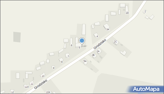 Grodzisko, Grodzisko, 5B, mapa Grodzisko