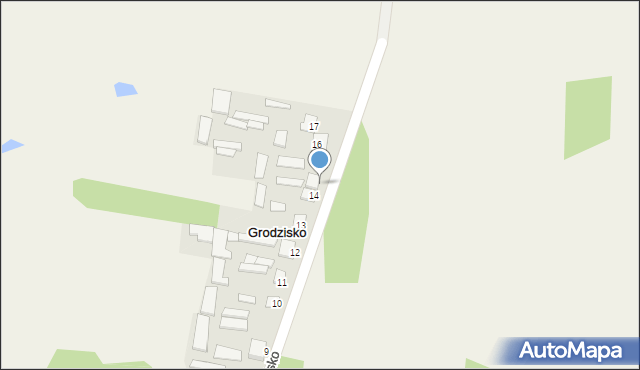 Grodzisko, Grodzisko, 15, mapa Grodzisko