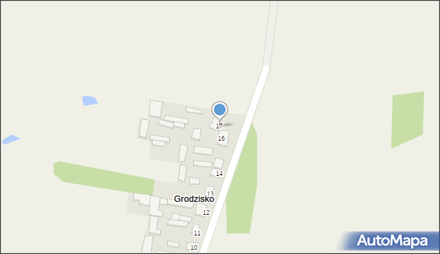 Grodzisko, Grodzisko, 17, mapa Grodzisko