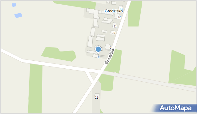 Grodzisko, Grodzisko, 8, mapa Grodzisko