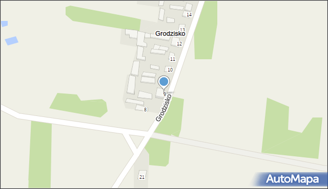 Grodzisko, Grodzisko, 9, mapa Grodzisko