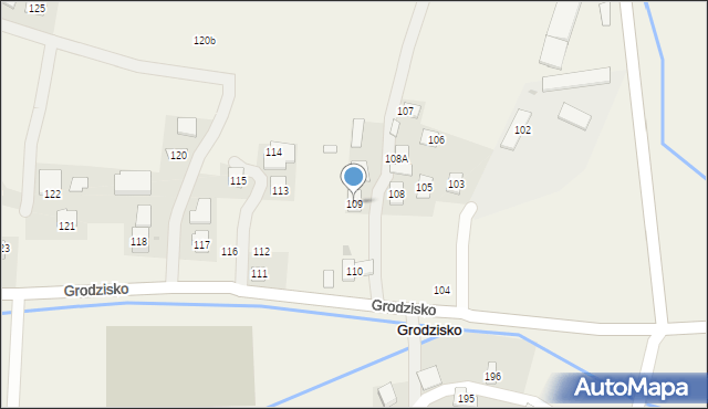 Grodzisko, Grodzisko, 109, mapa Grodzisko