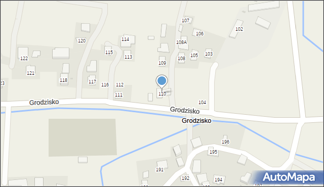 Grodzisko, Grodzisko, 110, mapa Grodzisko