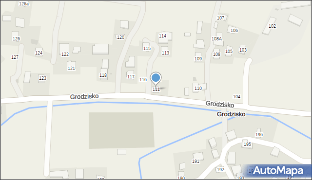 Grodzisko, Grodzisko, 111, mapa Grodzisko