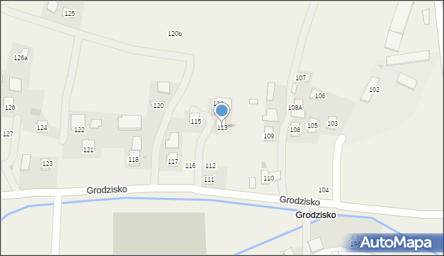 Grodzisko, Grodzisko, 113, mapa Grodzisko