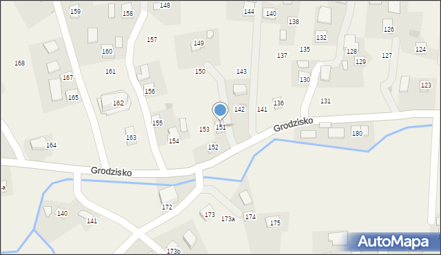 Grodzisko, Grodzisko, 151, mapa Grodzisko