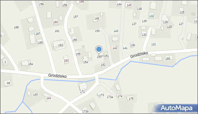 Grodzisko, Grodzisko, 153, mapa Grodzisko