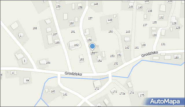 Grodzisko, Grodzisko, 155, mapa Grodzisko