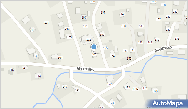 Grodzisko, Grodzisko, 163, mapa Grodzisko