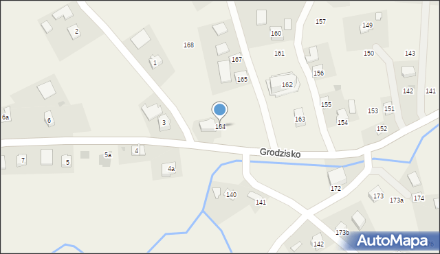 Grodzisko, Grodzisko, 164, mapa Grodzisko