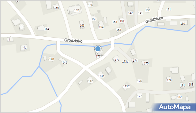 Grodzisko, Grodzisko, 172, mapa Grodzisko