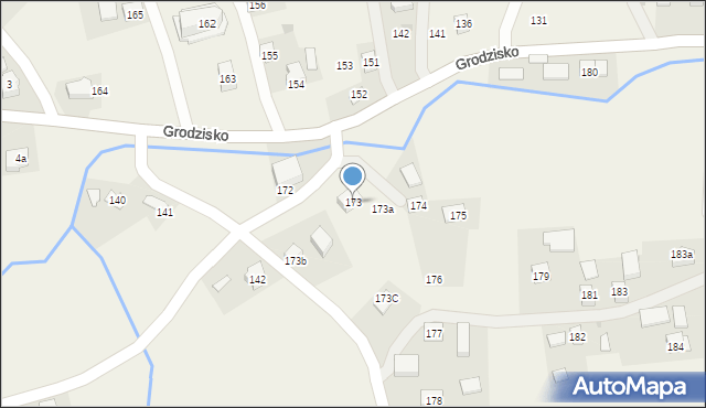 Grodzisko, Grodzisko, 173, mapa Grodzisko