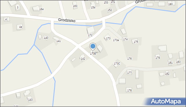 Grodzisko, Grodzisko, 173b, mapa Grodzisko